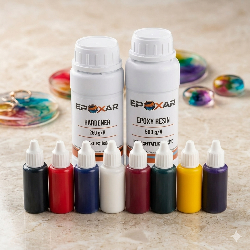 8 Renkli Epoksi Pigment Seti